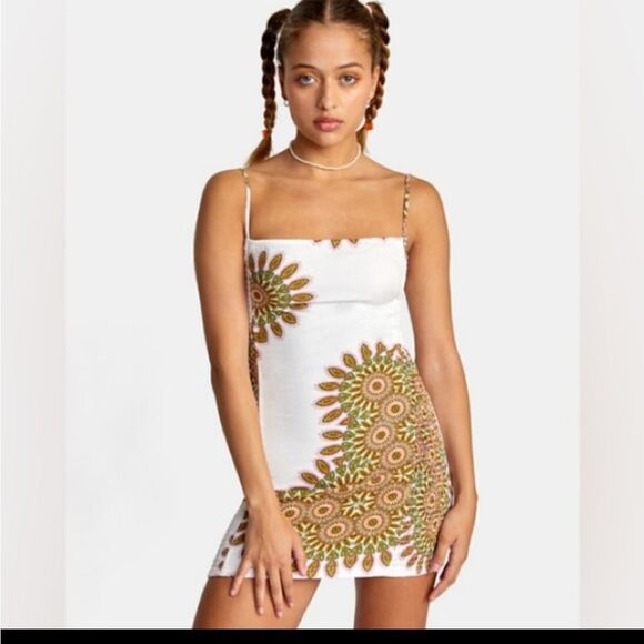 RVCA Kelsey Brookes Dresses & Skirts - RVCA Kelsey‎ Brookes Dress X-Small Ivory Serotonin Dress  Wave Riding Vehicles